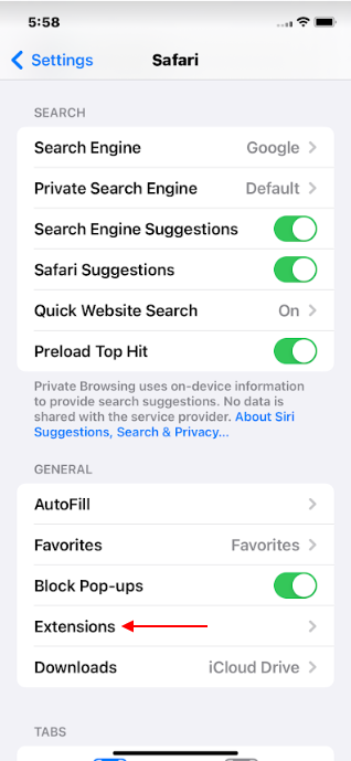 Using Safari to block adult content on iPhone